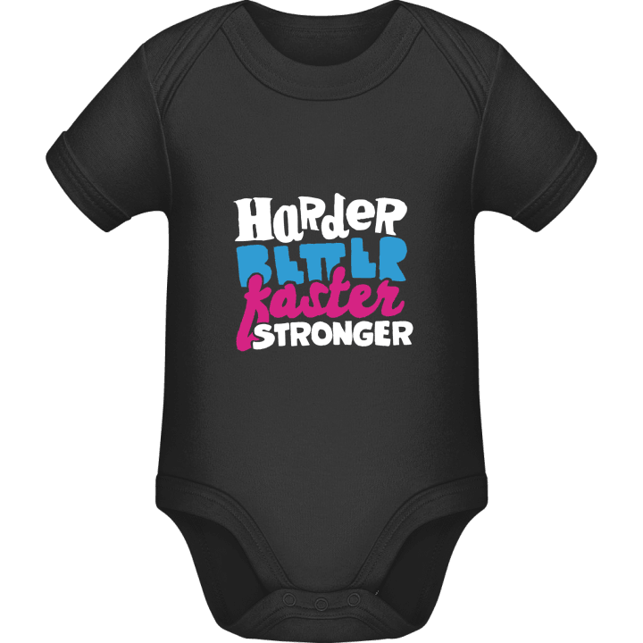 Faster Stronger Baby romper kostym contain pic