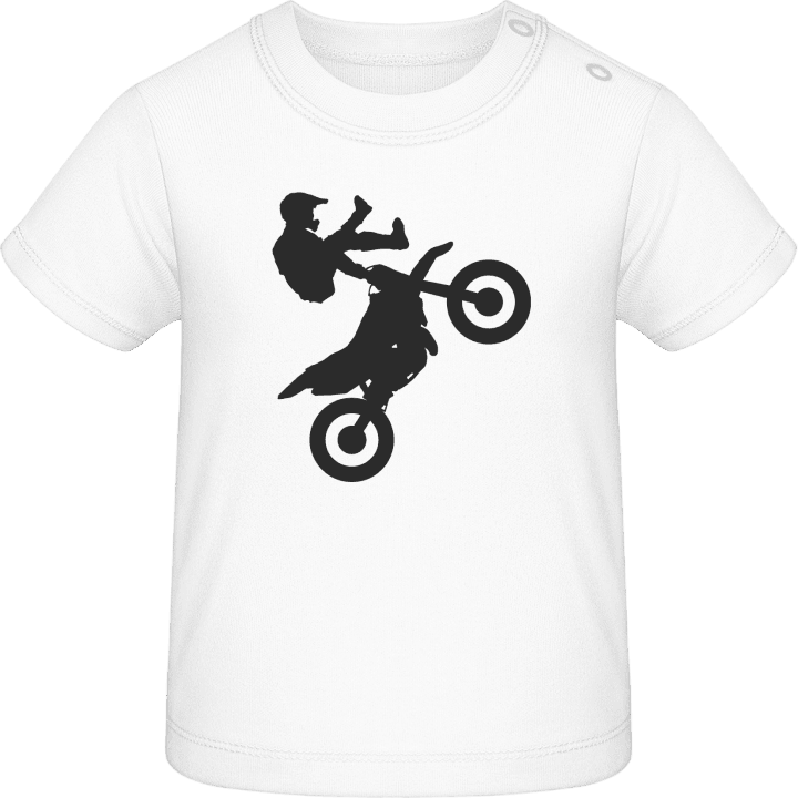 Motocross Silhouette Baby T-skjorte contain pic