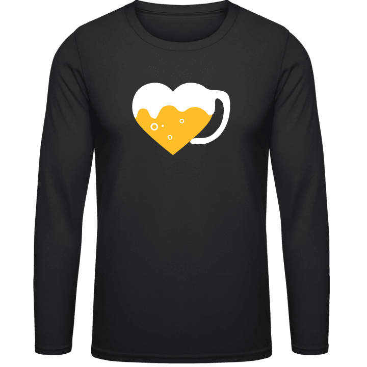 Beer Heart Shirt met lange mouwen contain pic