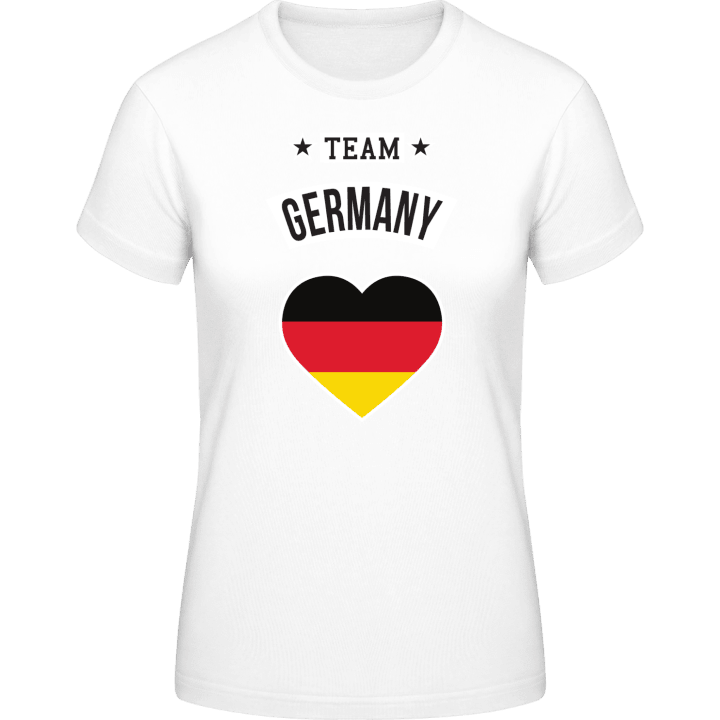 Team Germany Heart T-shirt för kvinnor 0 image