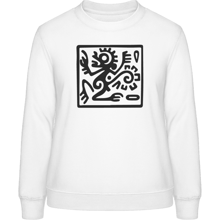 Maya Hieroglyphe Affe Frauen Sweatshirt 0 image