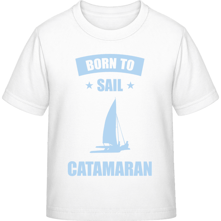 Born To Sail Catamaran T-skjorte for barn contain pic