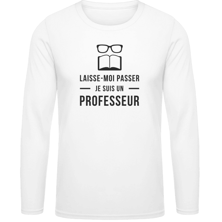 Je suis un professeur Langermet skjorte contain pic