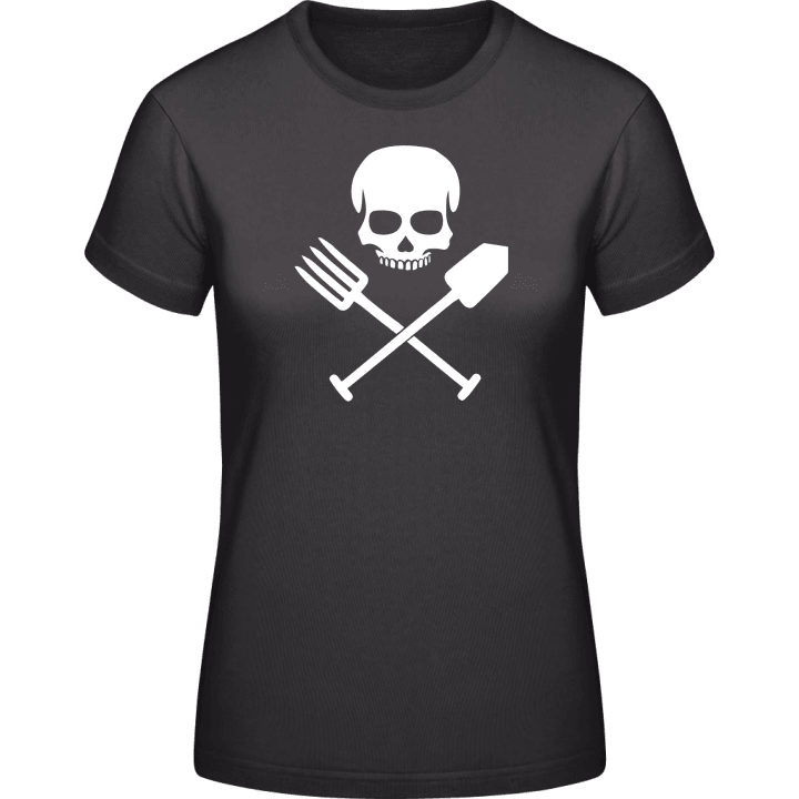 Farmer Skull T-shirt pour femme contain pic