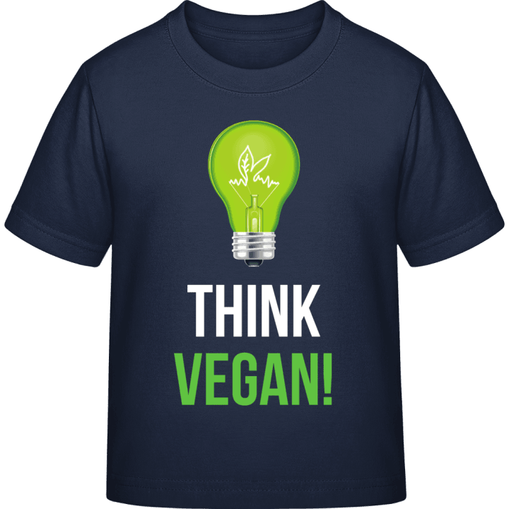 Think Vegan Logo T-skjorte for barn contain pic
