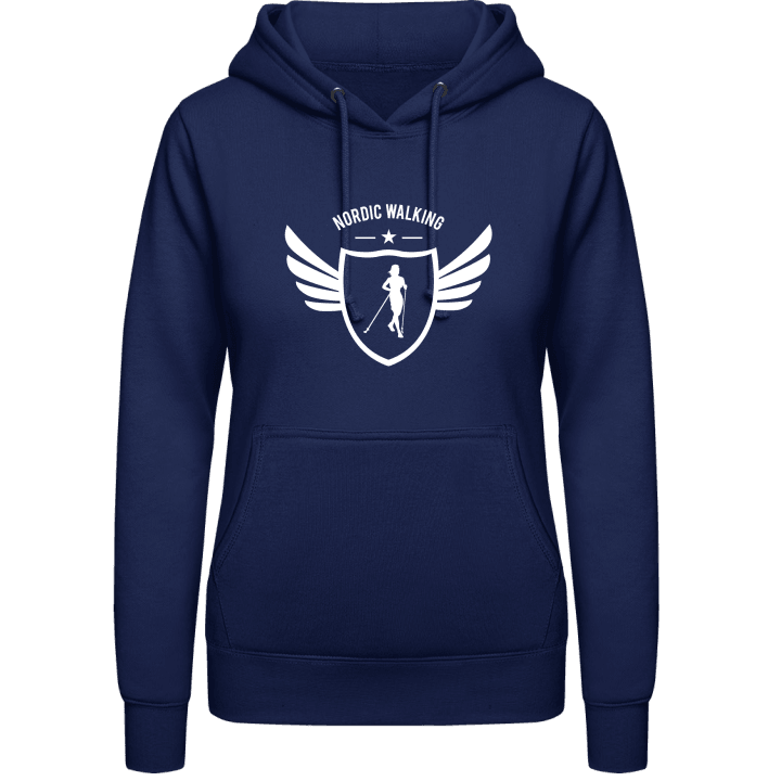 Nordic Walking Winged Vrouwen Hoodie contain pic