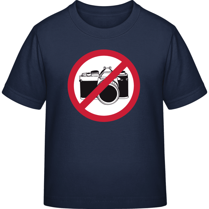 No Pictures Warning Kinderen T-shirt 0 image