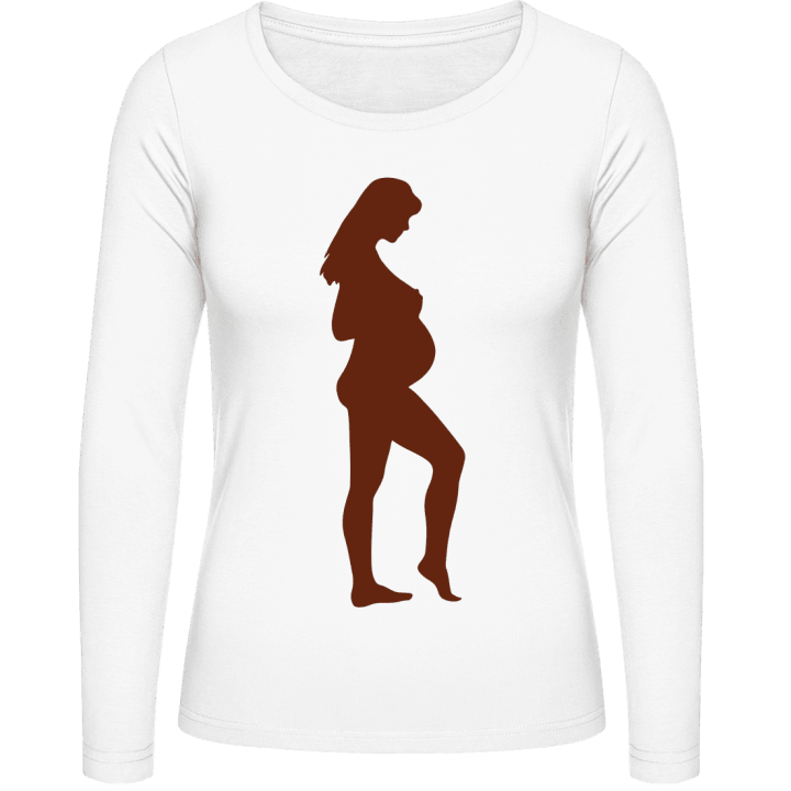 Pregnant Woman Women long Sleeve Shirt contain pic