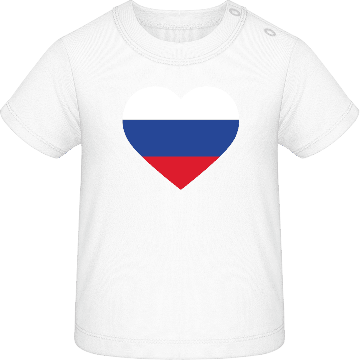 Russia Heart Flag T-shirt för bebisar contain pic