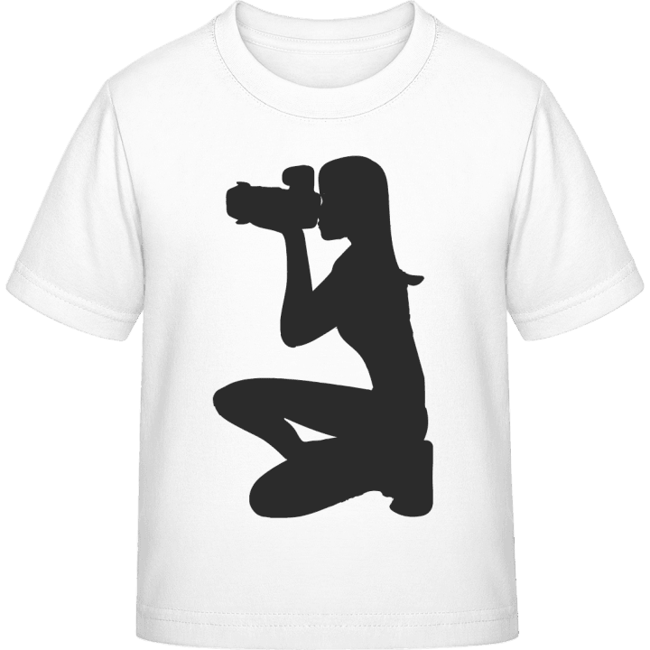 Female Photographer Kinder T-Shirt contain pic