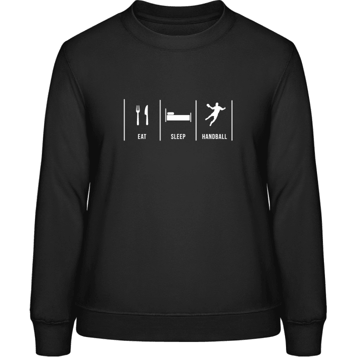 Eat Sleep Handball Frauen Sweatshirt contain pic