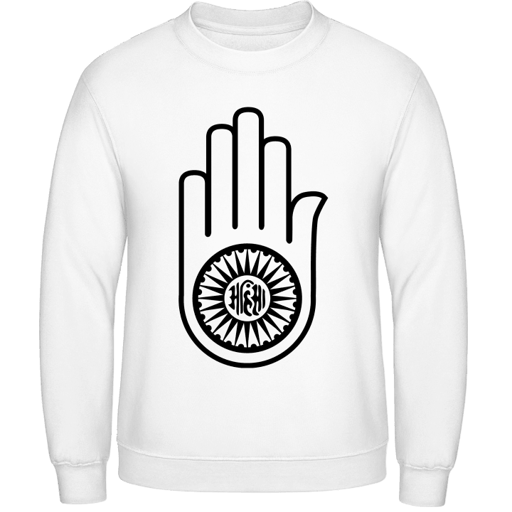 Jainismus Hand Sweatshirt contain pic
