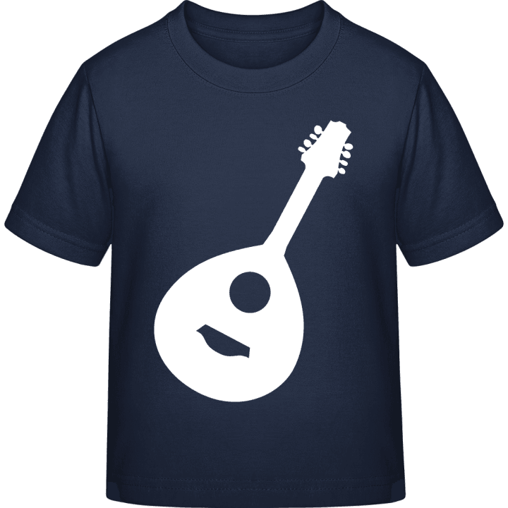 Mandolin Silhouette T-shirt för barn contain pic