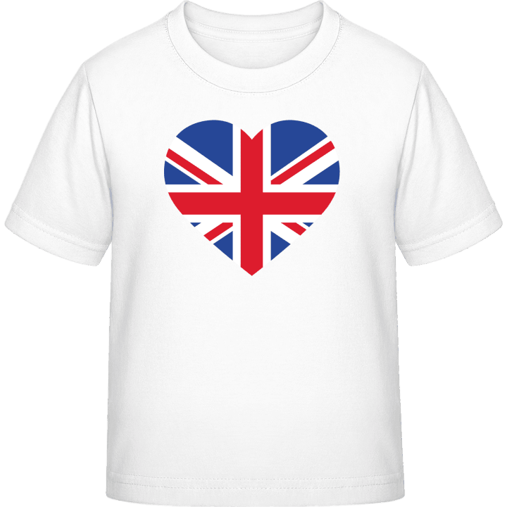 Great Britain Heart Flag T-shirt för barn contain pic