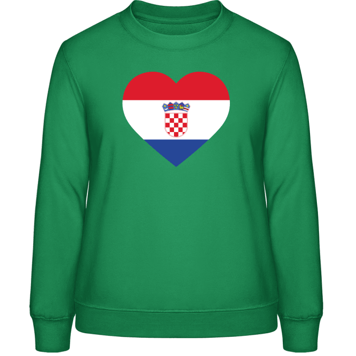 Croatia Heart Sweatshirt för kvinnor contain pic