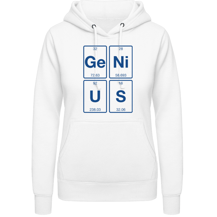 Genius Chemical Elements Hoodie för kvinnor contain pic