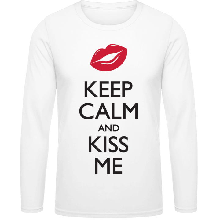 Keep Calm And Kiss Me Shirt met lange mouwen contain pic