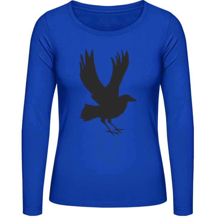 Crow Silhoutte Vrouwen Lange Mouw Shirt 0 image