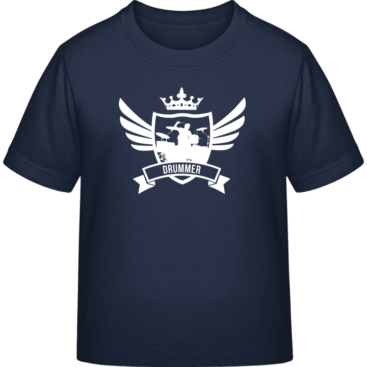 Drummer Winged Kids T-shirt contain pic