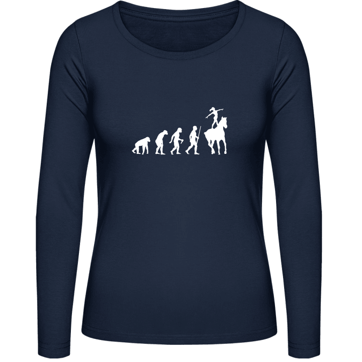 Vaulting Evolution Frauen Langarmshirt contain pic