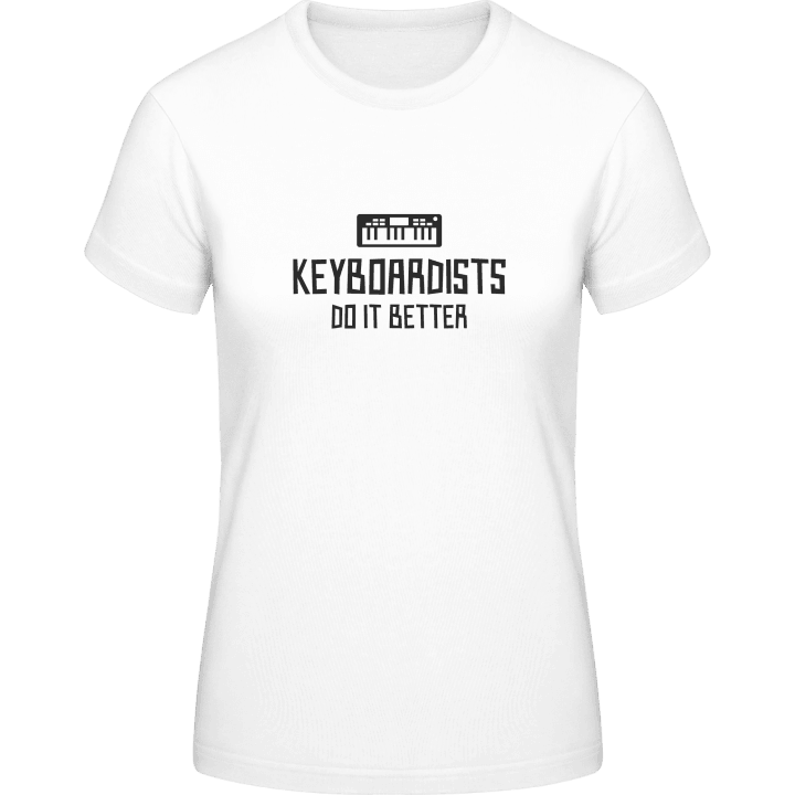 Keyboardists Do It Better T-skjorte for kvinner contain pic