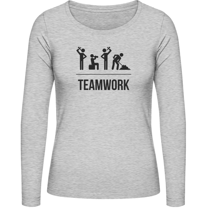 Teamwork Vrouwen Lange Mouw Shirt contain pic