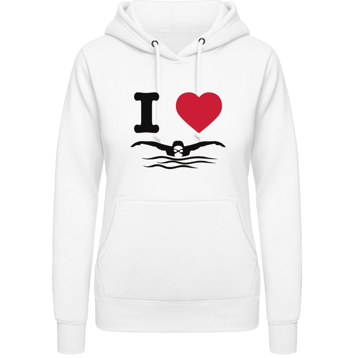 I Love To Swim Vrouwen Hoodie contain pic