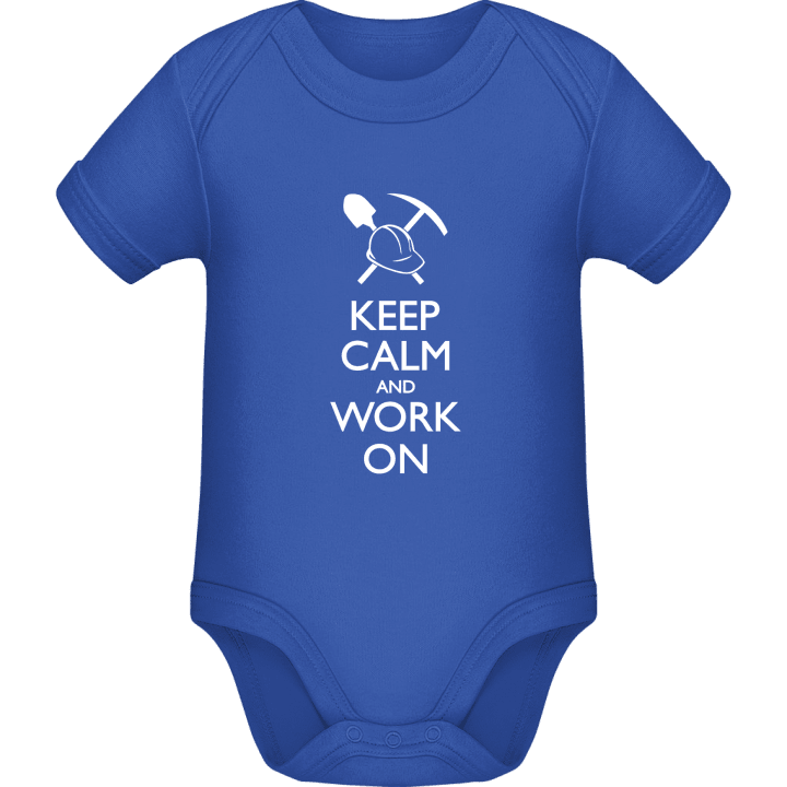 Keep Calm and Work on Baby Romper contain pic