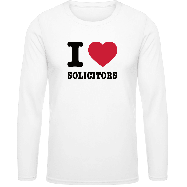 I Love Solicitors T-shirt à manches longues contain pic