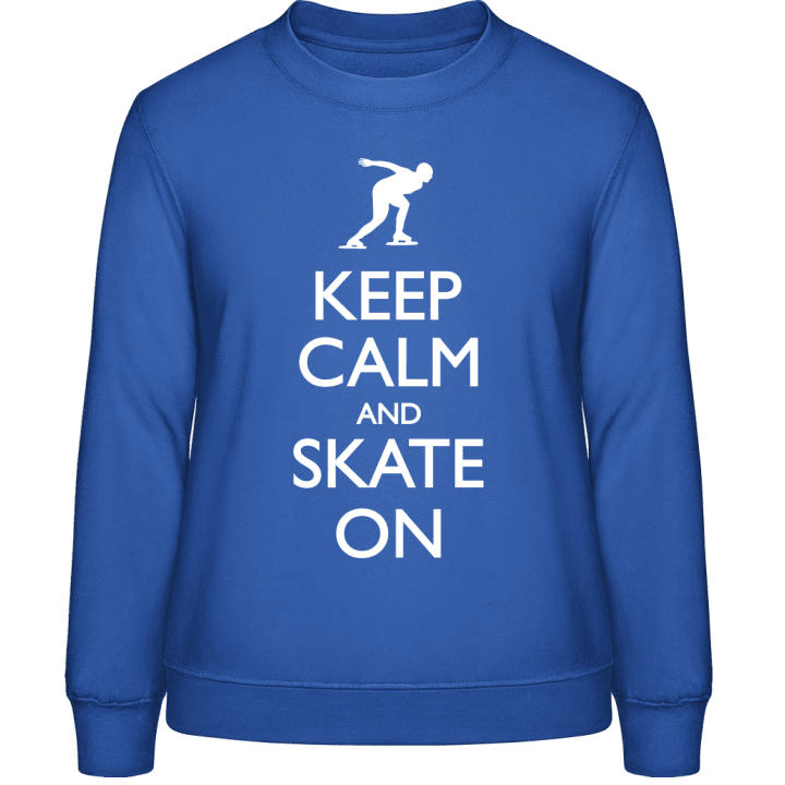 Keep Calm Speed Skating Sweat-shirt pour femme contain pic