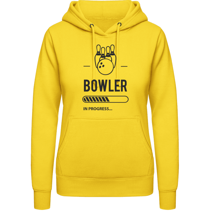 Bowler in Progress Vrouwen Hoodie contain pic