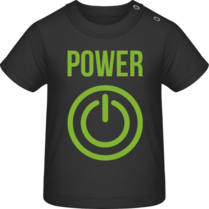 Power Button Camiseta de bebé contain pic