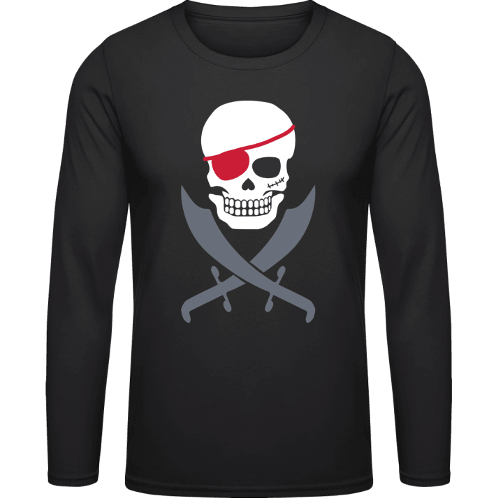 Pirate Skull Crossed Swords T-shirt à manches longues 0 image