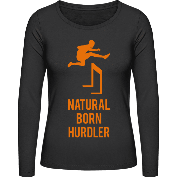 Natural Born Hurdler Vrouwen Lange Mouw Shirt contain pic