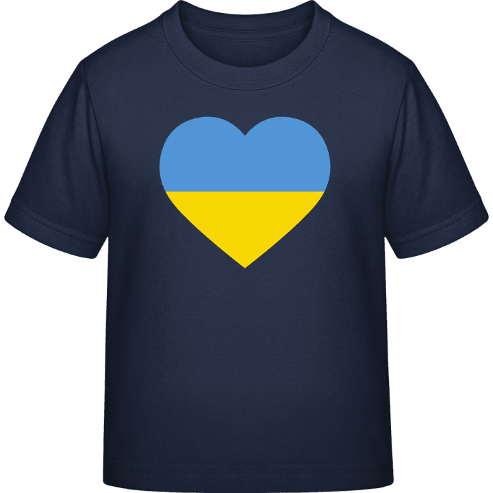 Ukraine Heart Flag Kinderen T-shirt contain pic