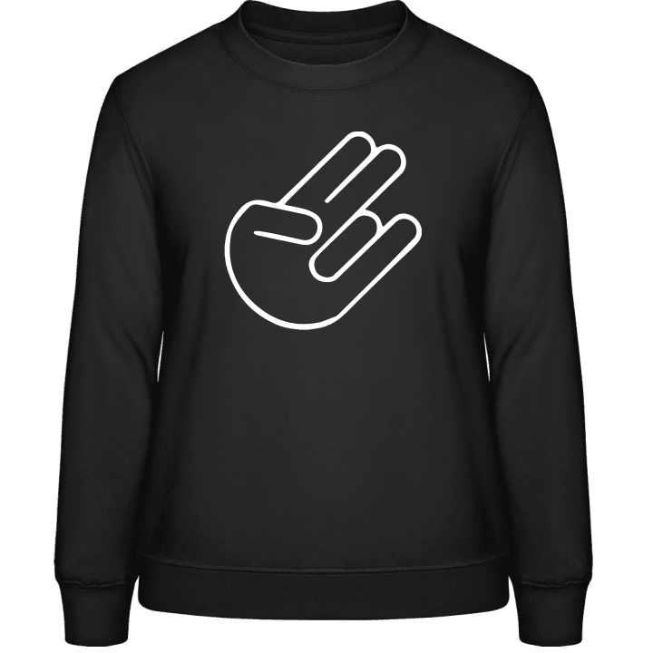 Shocker Hand Frauen Sweatshirt contain pic