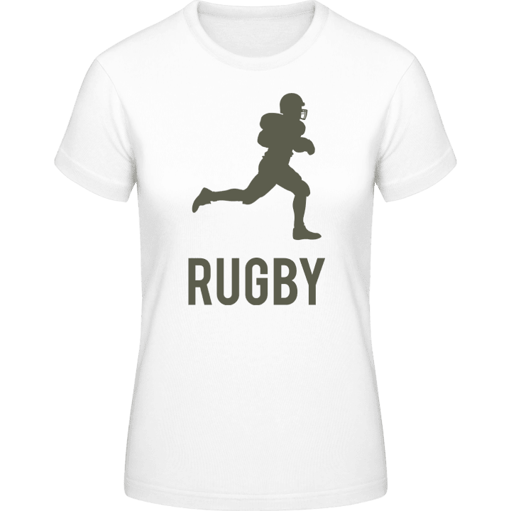 Rugby Silhouette T-shirt för kvinnor contain pic
