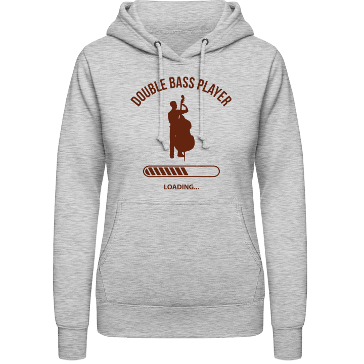 Double Bass Player Loading Hoodie för kvinnor contain pic