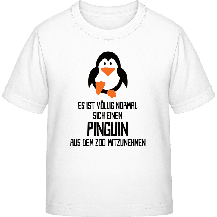 Es ist völlig normal sich einen Pinguin aus dem Zoo mitzunehmen Kinderen T-shirt 0 image