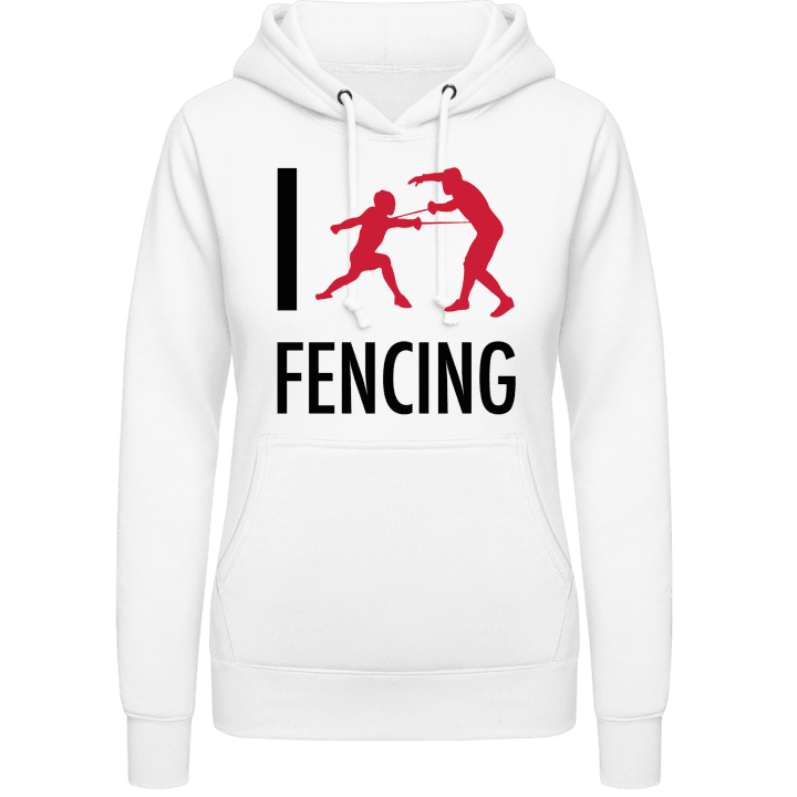 I Love Fencing Hettegenser for kvinner contain pic