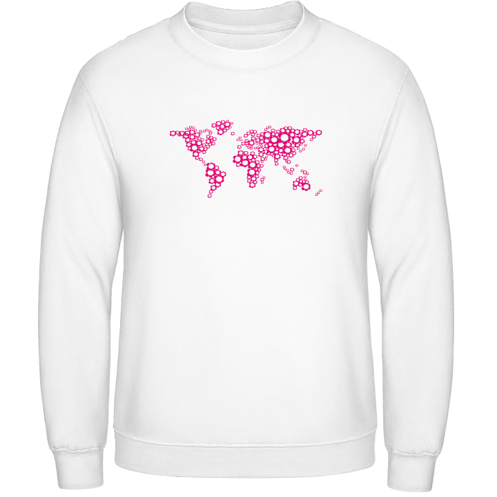 Floral Worldmap Sweatshirt contain pic