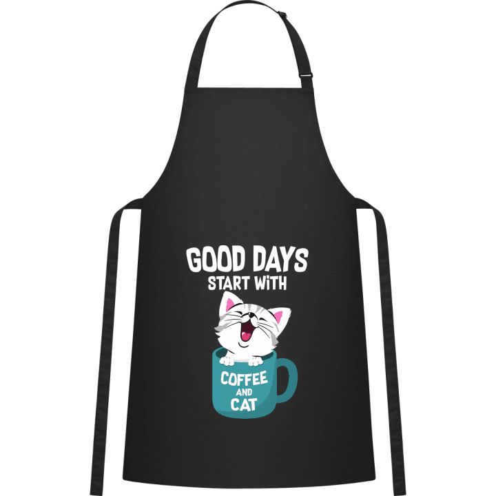 Good Days Start With Coffee And Cat Grembiule da cucina 0 image