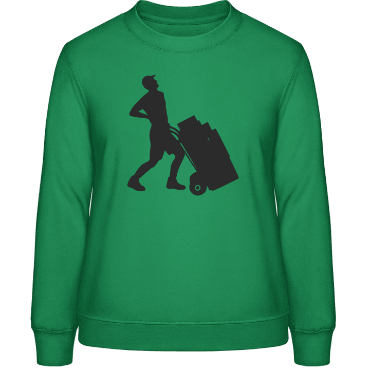 Postman At Work Frauen Sweatshirt contain pic