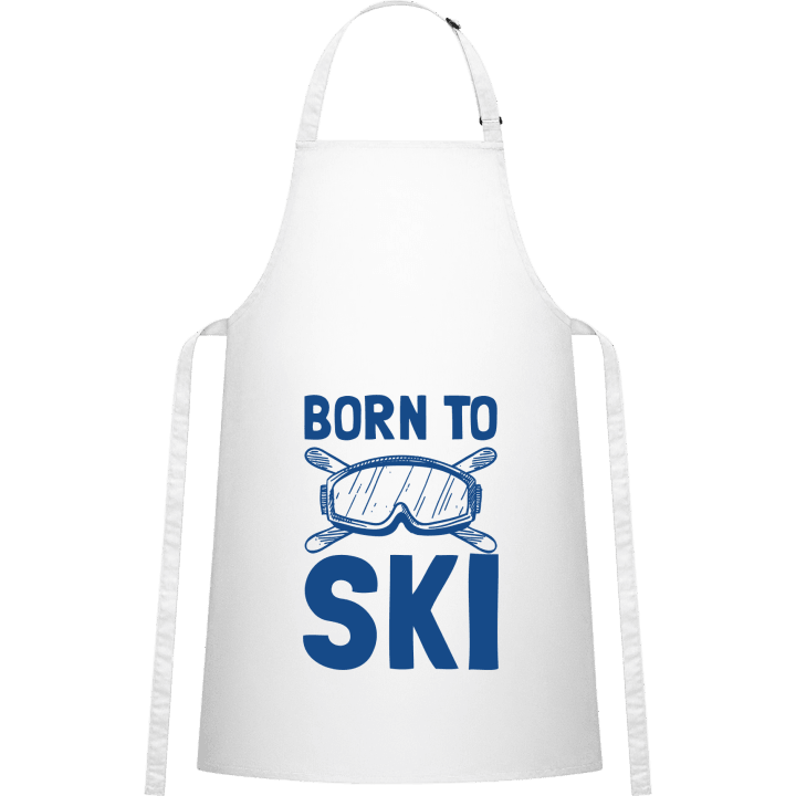 Born To Ski Logo Delantal de cocina contain pic