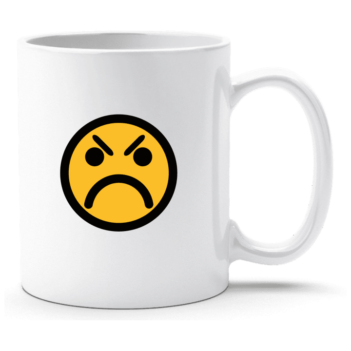 Angry Smiley Emoticon Taza contain pic