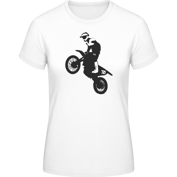 Motocross Illustration T-skjorte for kvinner contain pic