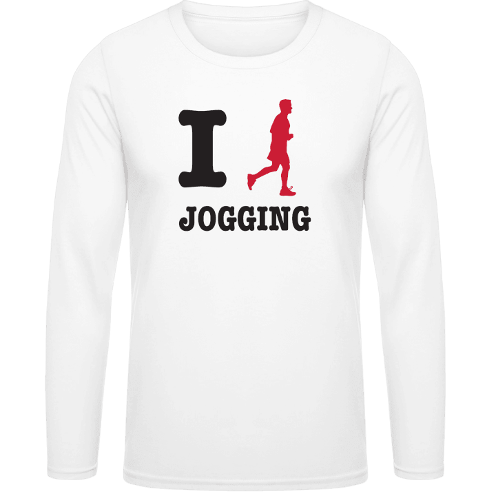 I Love Jogging Långärmad skjorta contain pic