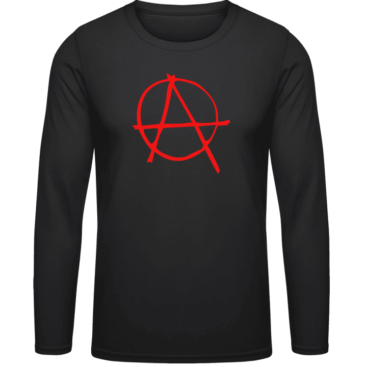 Anarchy Sign Long Sleeve Shirt contain pic