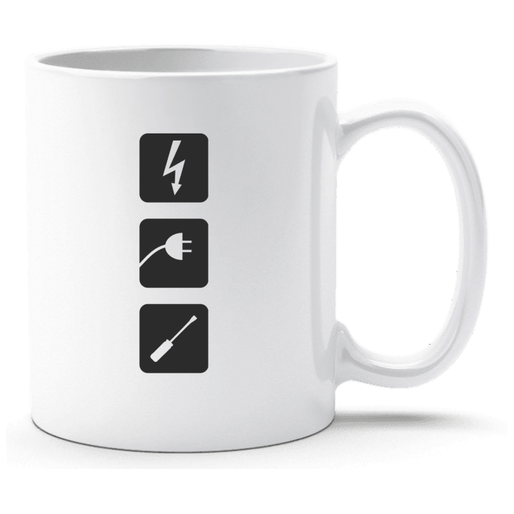 Electrician Icons Taza contain pic