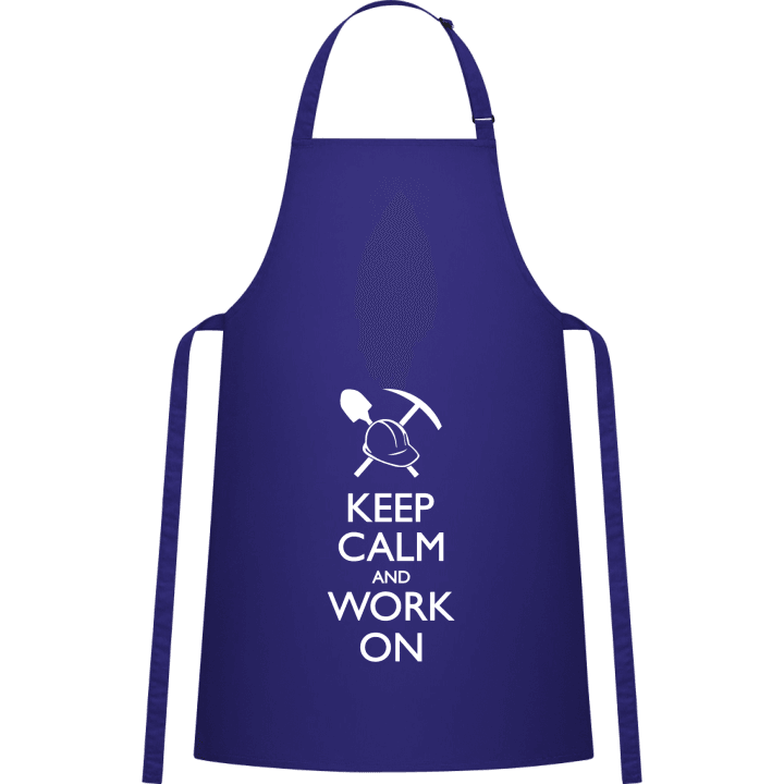 Keep Calm and Work on Grembiule da cucina contain pic